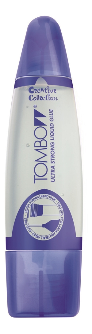 Tombow Lim Aqua ist ein ultrastarker Klebstoff mit doppelter Spitze.