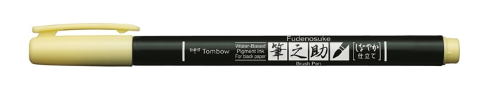 Tombow Marker Fudenosuke weich Pastellgelb