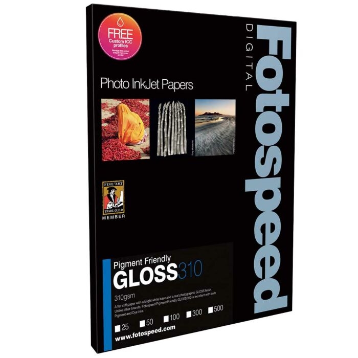 Fotospeed PF Gloss 310 g/m² - A2, 50 Blatt