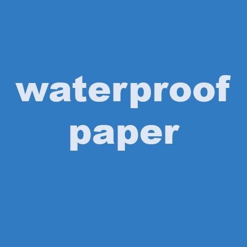 Wasserfestes Plotterpapier